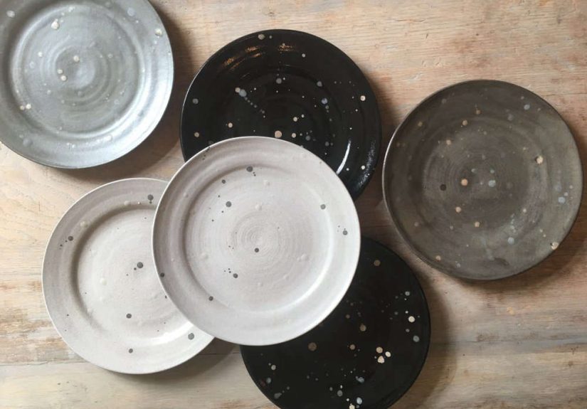 Wheel Thrown Splatter Plates